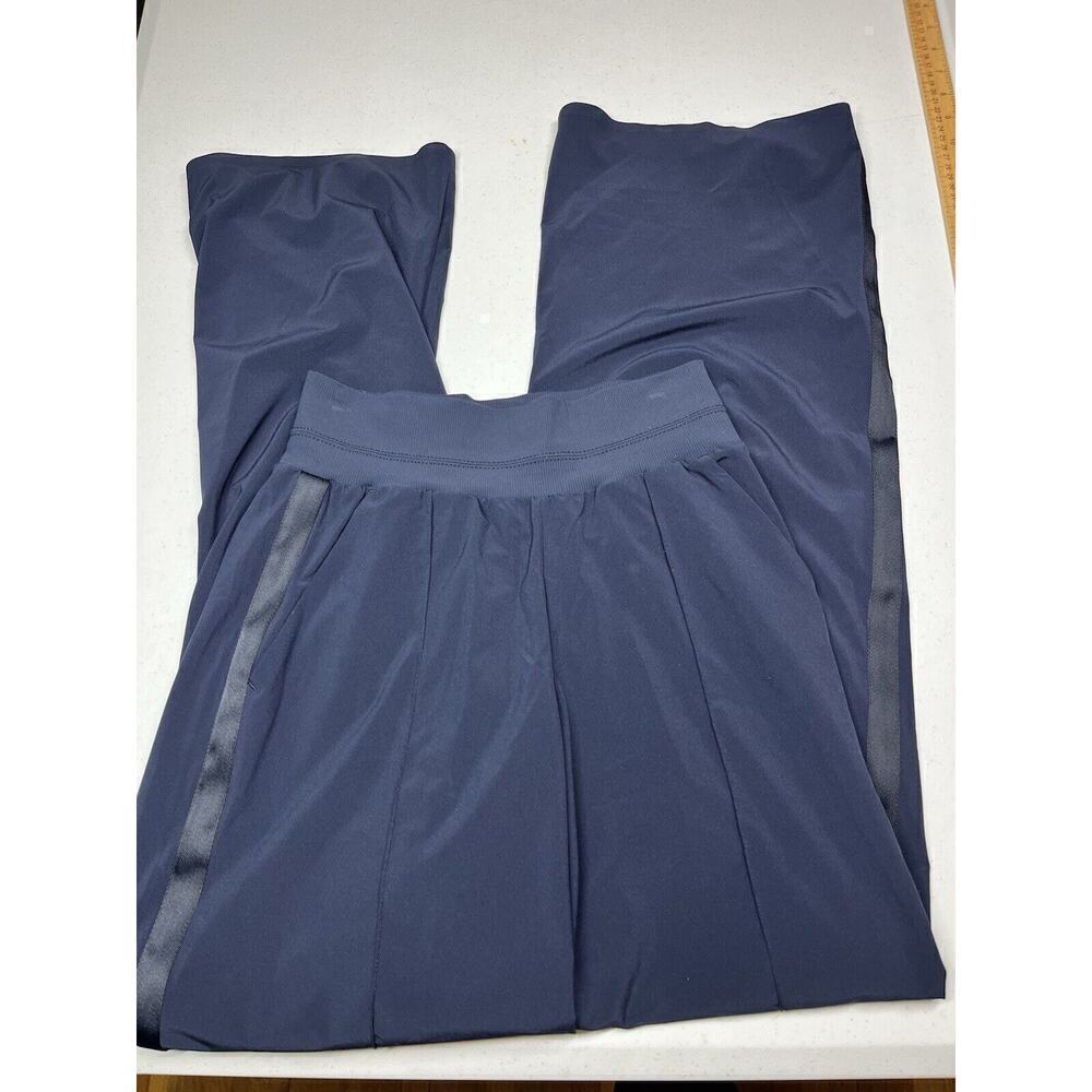 Athleta Blue Nolita Wide Leg Pull On Casual Stretch Womens Sz 4Tall